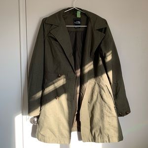 Olive green North Face women’s jacket - dry-cleaned